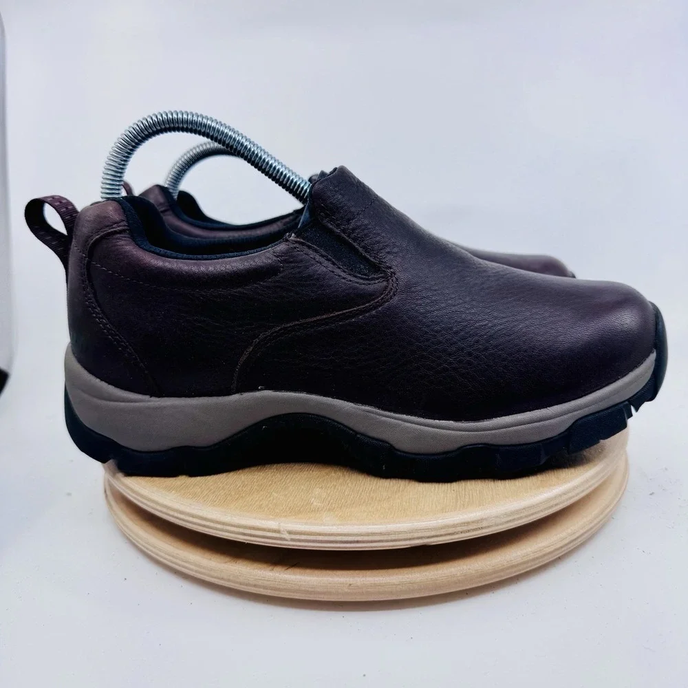 L.L.Bean Tek 2.5 Slip On Hiking Shoes Brown Leather Women's 8.5 Waterproof Clogs